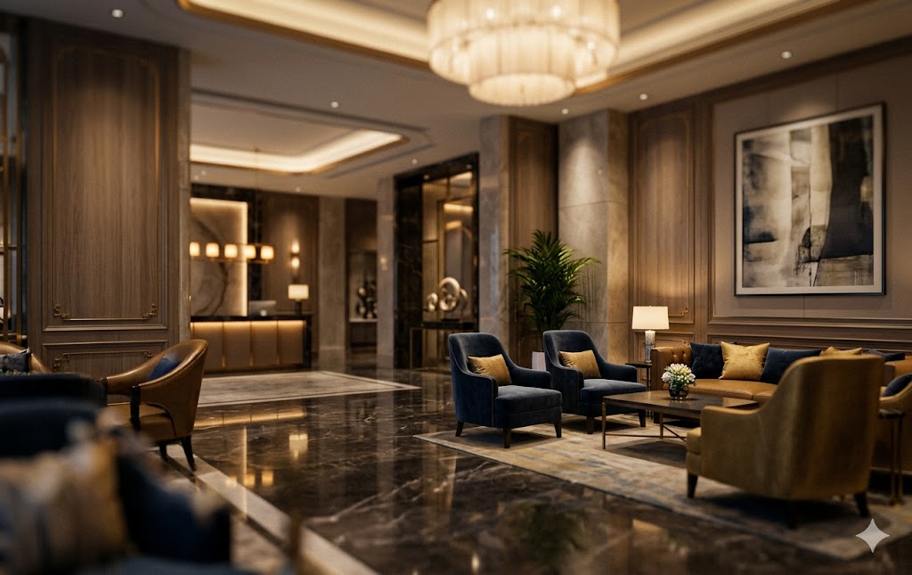 Lobby luxe